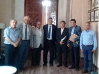 عميد المحامين يستقبل وفدا من سفارة دولة فلسطين بتونس